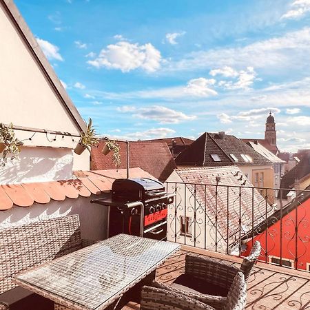 Zentrales Turm-Apt Mit Terrasse 安贝格 外观 照片