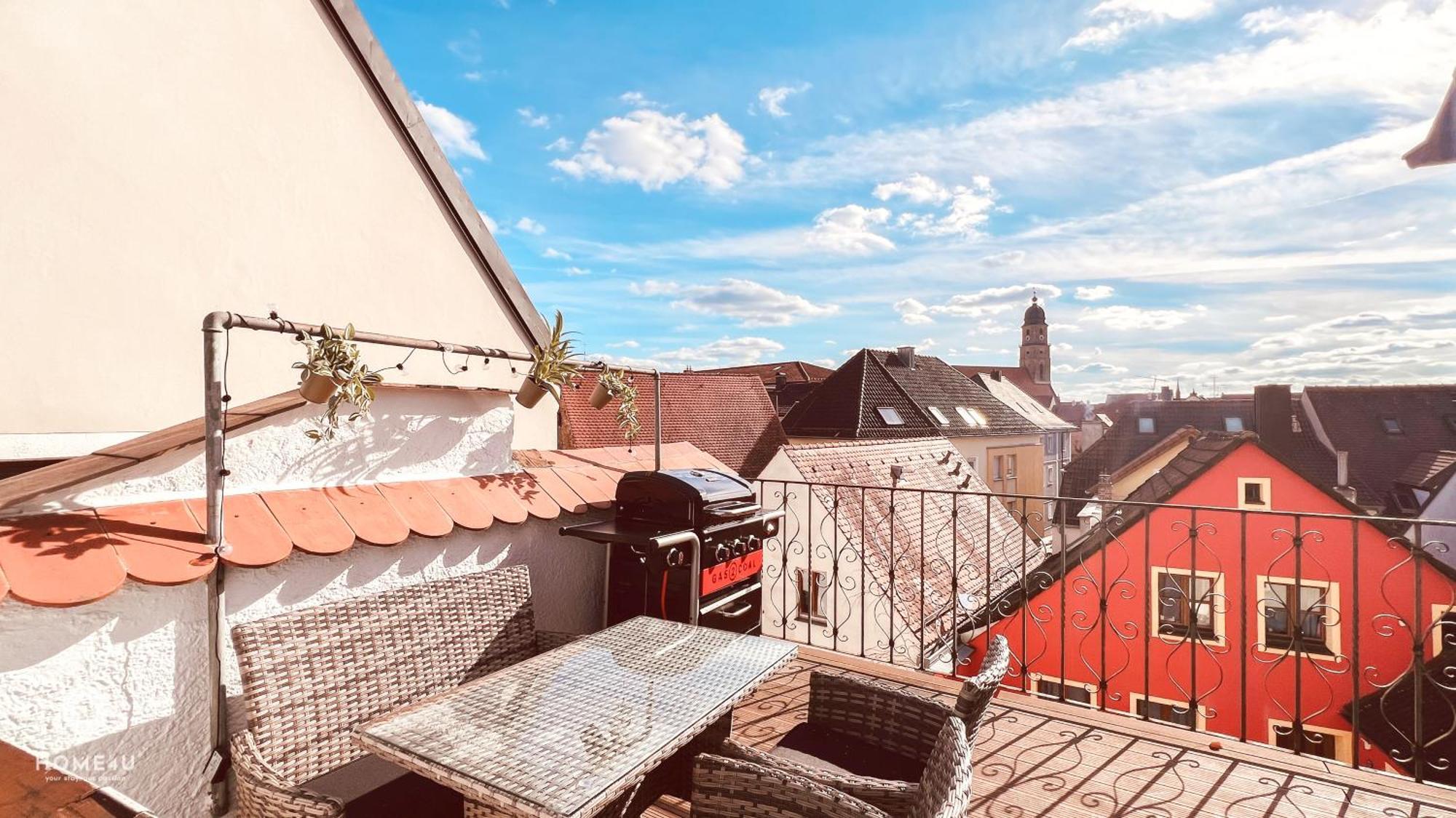 Zentrales Turm-Apt Mit Terrasse 安贝格 外观 照片